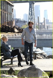 Jon Berthal & Deborah Ann Woll Film 'The Punisher' In NYC